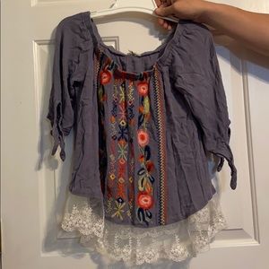 Off the shoulder blouse